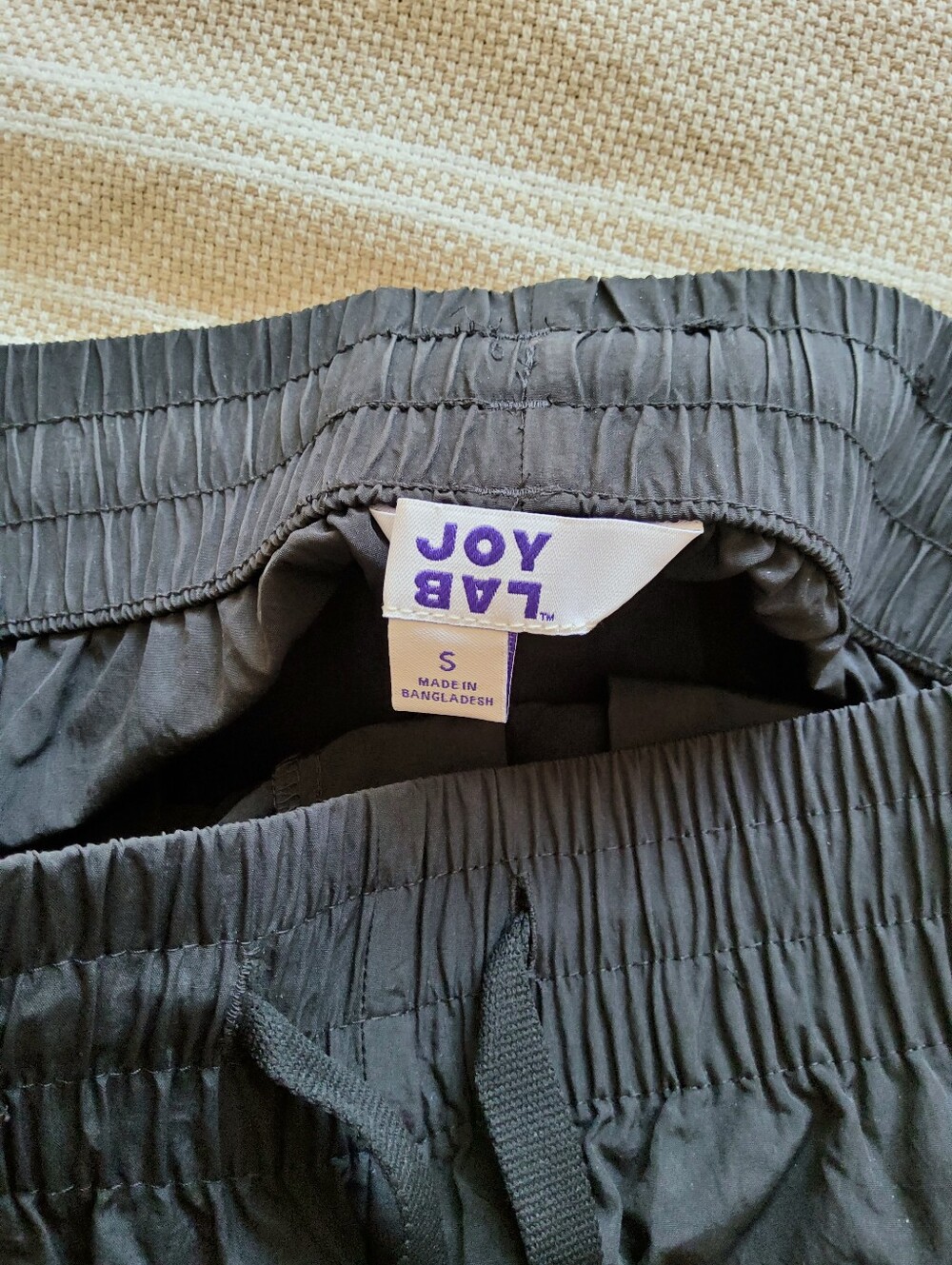 LOYLAB Target Wind Breaker Pants Black Pink Stripe Sz. S - Picture 7 of 7